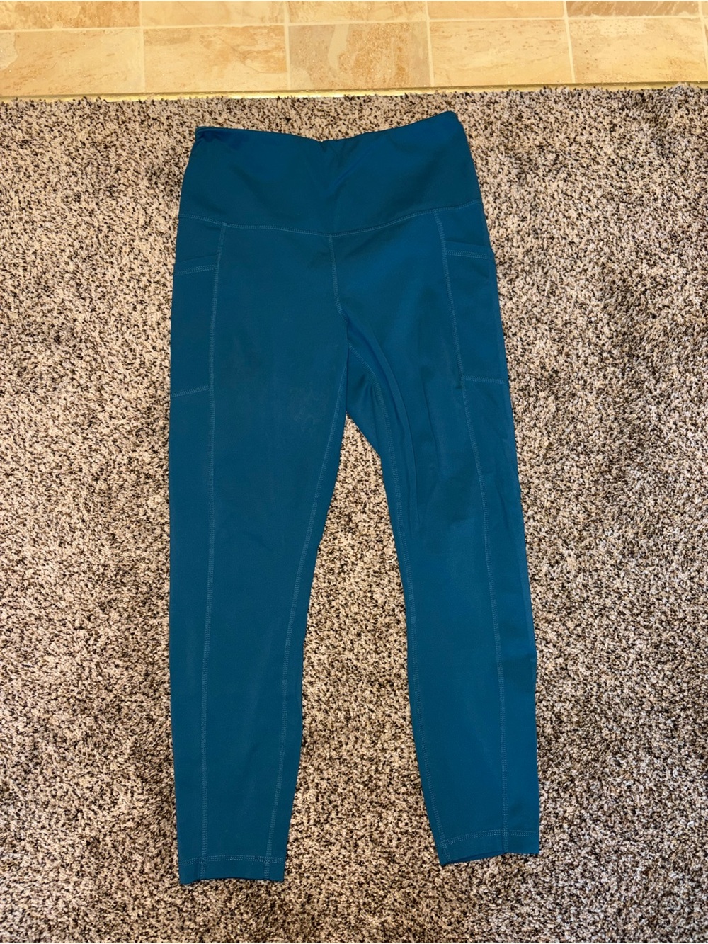 90 Degree By Reflex Teal High-Rise Performance Leggings